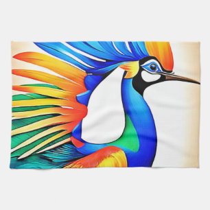 Bright Tropical Bird Geschirrtuch