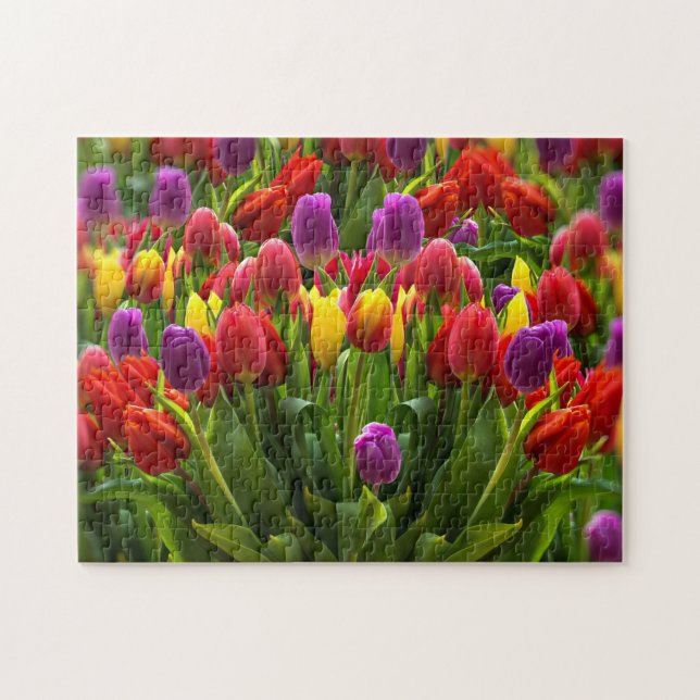 Bright Tulips Jigsaw Puzzle Puzzle (Horizontal)