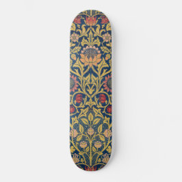 Bright Violet and Columbine (by William Morris) Skateboard