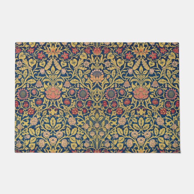 Bright Violet und Columbine (von William Morris) Fußmatte (Vorderseite)