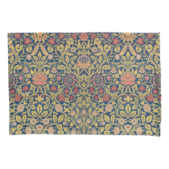 Bright Violet und Columbine (von William Morris) Kissenbezug (Vorderseite-Links)