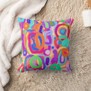 Bright Vivid Colors Pattern Kissen