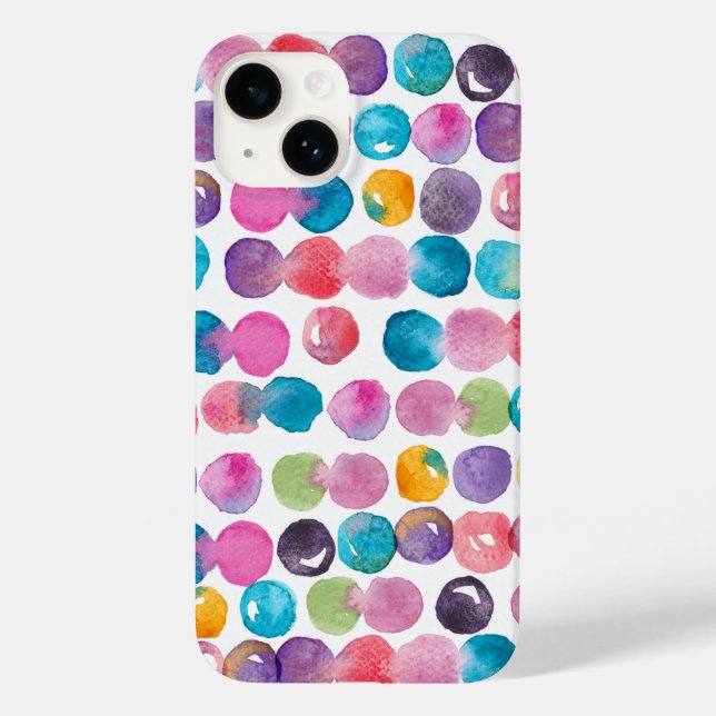 Bright Watercolor iPhone Case – Artistic Abstract  (Rückseite)