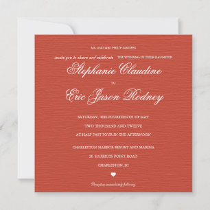 Bright Watermelon et invitation de mariage de jard