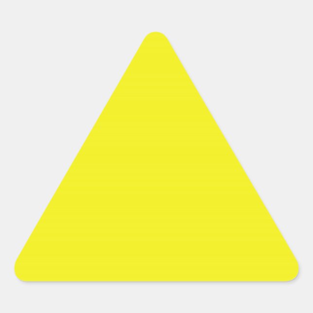 Bright Yellow Triangle Sticker (Devant)