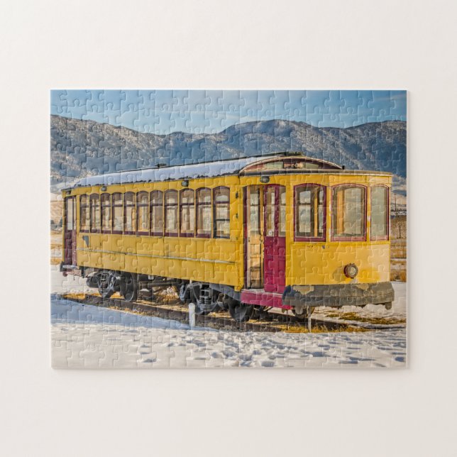 Bright Yellow Trolley (Horizontal)