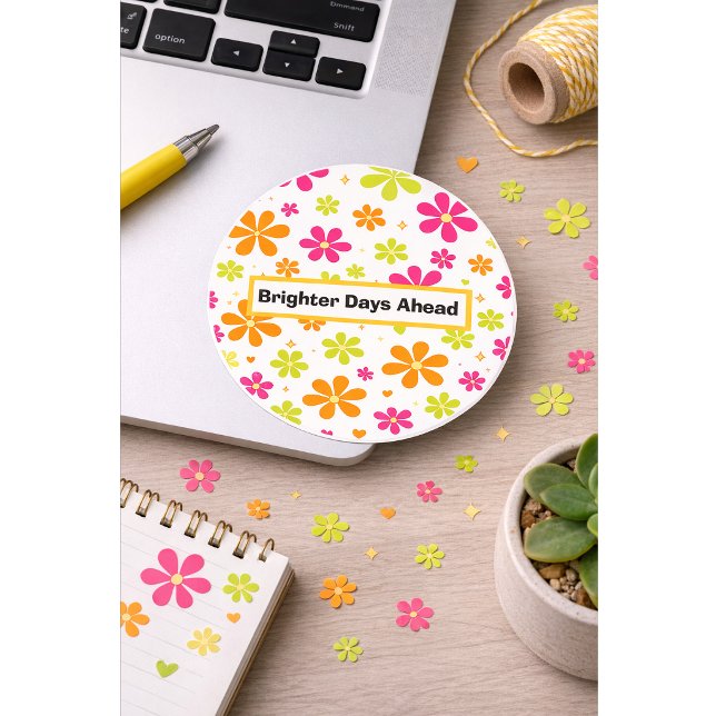 Brighter Days Ahead Sticker | Colorful Motivation (Von Creator hochgeladen)