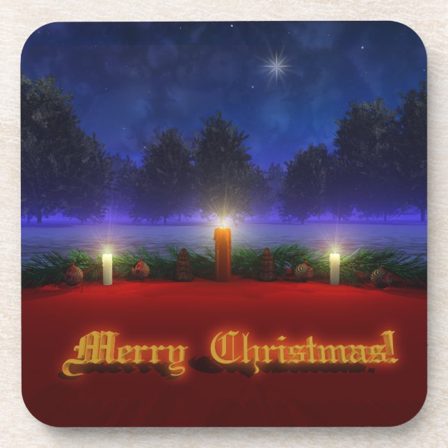 Brighter Visions Weihnachts-Kork-Untersetzer Untersetzer (Vorderseite)
