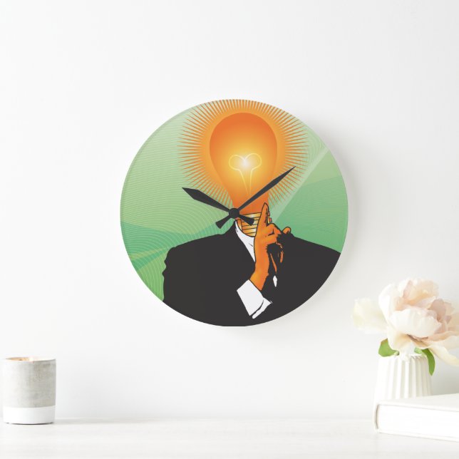 Brightestes Bulb in der Messerfassung Große Wanduhr (Zuhause)