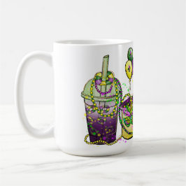 BRIGHTLICH FARBIGE MARDI GRAS GETRÄNKE KAFFEETASSE