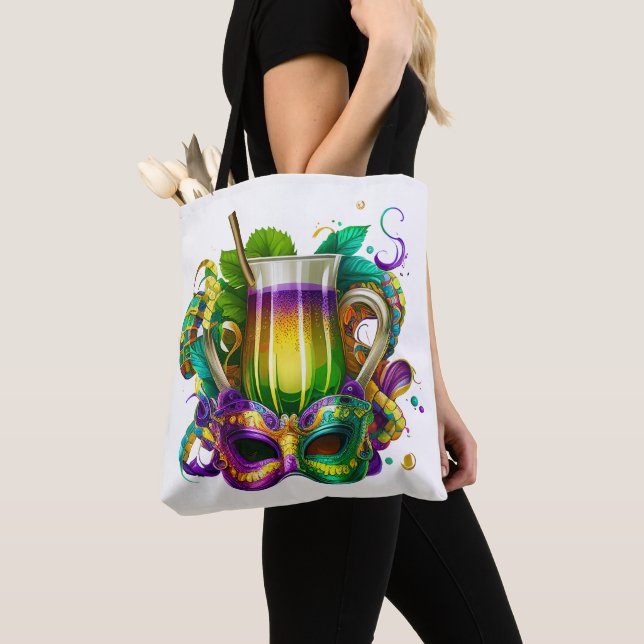 BRIGHTLICH FARBIGE MARDI GRAS GETRÄNKE TASCHE (Von Nahem)
