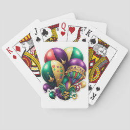 BRIGHTLY COLORED MARDI GRAS BALLOONS SPIELKARTEN