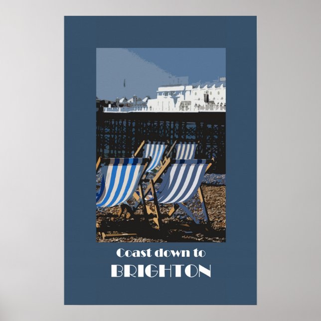 Brighton 1920s retro-style poster (Vorne)