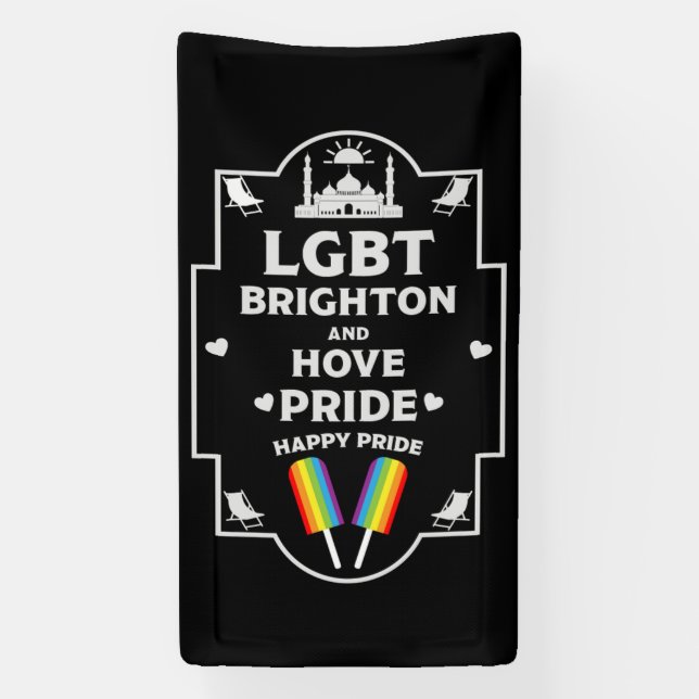 Brighton and Hove stolz Banner (Vertikal)