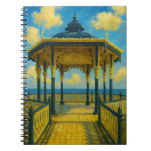 Brighton Bandstand Glow - Seaside Pavilion Notizblock