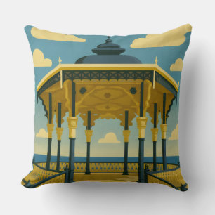 Brighton Bandstand - Kunst der Küstenarchitektur Kissen