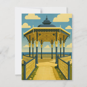 Brighton Bandstand - Kunst der Küstenarchitektur Postkarte
