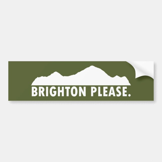 Brighton Bitte Autoaufkleber (Vorne)