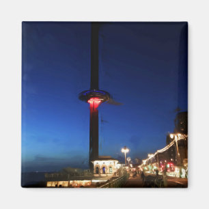 Brighton British Airways i360 in der Nacht Magnet