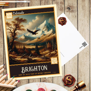 Brighton, Colorado   Carte postale Vintage