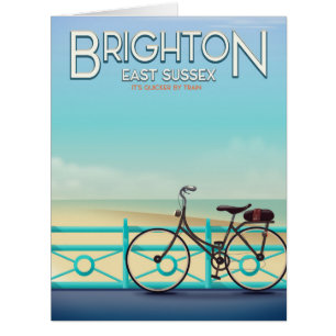 Brighton, East Sussex Vintage Reiseplakat.