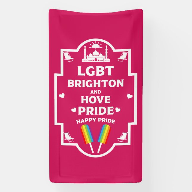 Brighton Gay Pride Banner (Vertikal)