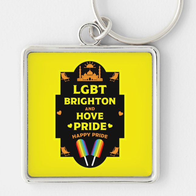 Brighton Gay Pride Schlüsselanhänger (Vorne)