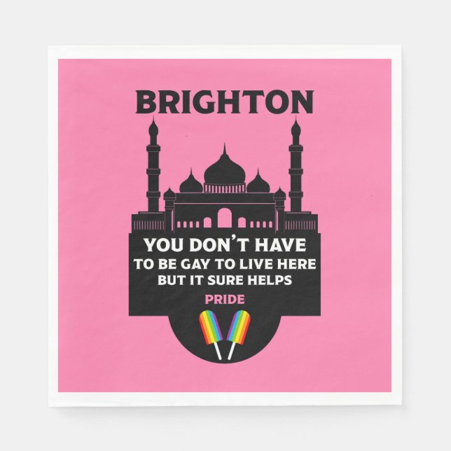Brighton Gay Pride Serviette (Vorderseite)