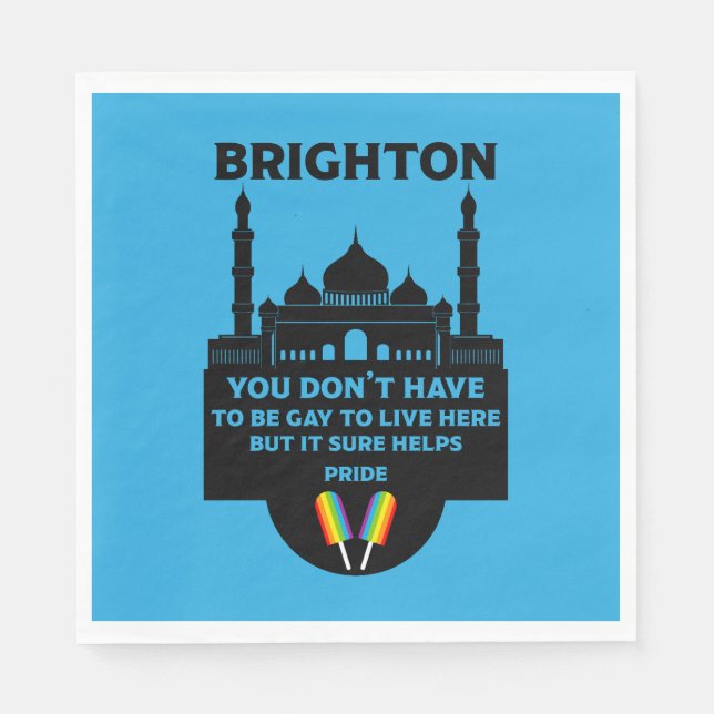 Brighton Gay Pride Serviette (Vorderseite)