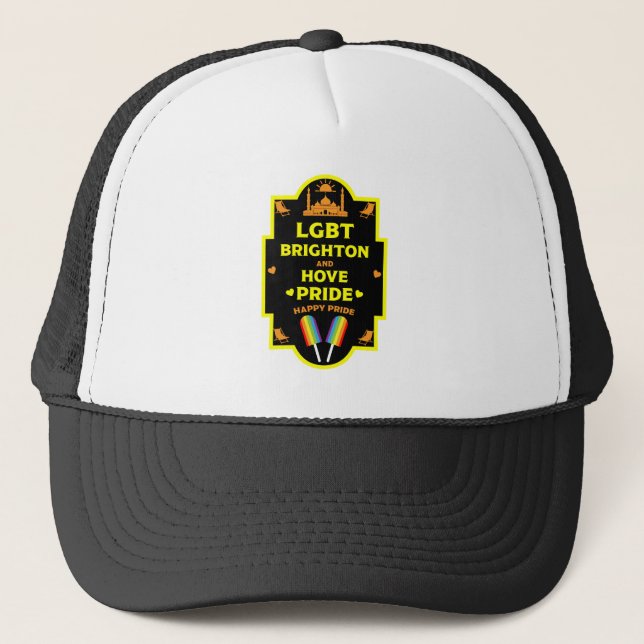 Brighton Gay Pride Truckerkappe (Vorderseite)