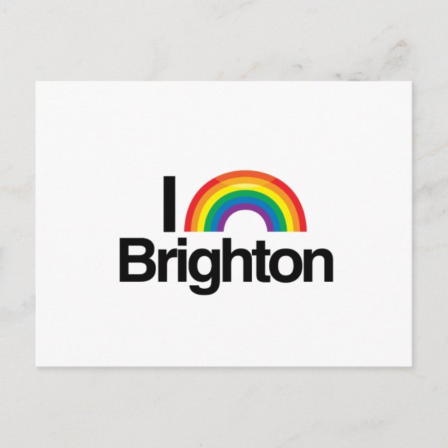 BRIGHTON - I LIEBE PRIDE -.pnng Postkarte (Vorderseite)
