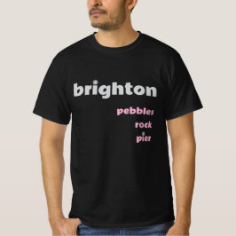 Brighton Pebbles Rock Pier M T-Shirt