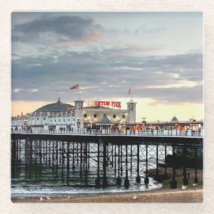 Brighton Pier Sunset Glasuntersetzer