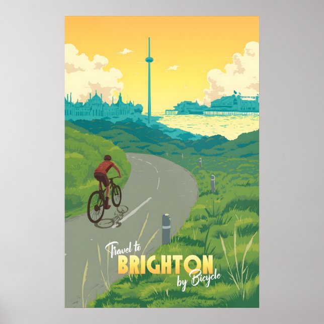 Brighton Radreise Plakat (Vorne)