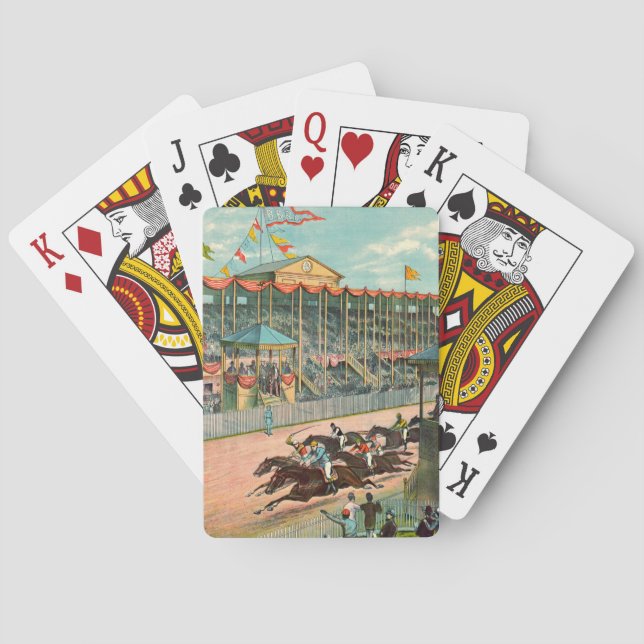 Brighton-Strand-Rennbahn 1887 Spielkarten (Rückseite)