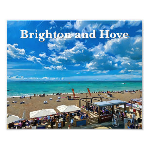 Brighton und Hove Beach Malerei Fotodruck