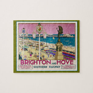 Brighton und Hove Reiseplakat