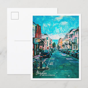 Brighton United Oil Paint City Landscape Postkarte