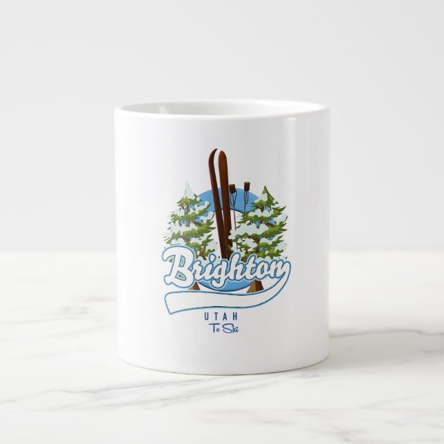 Brighton Utah für das Skilogo Jumbo-Tasse (Vorderseite)