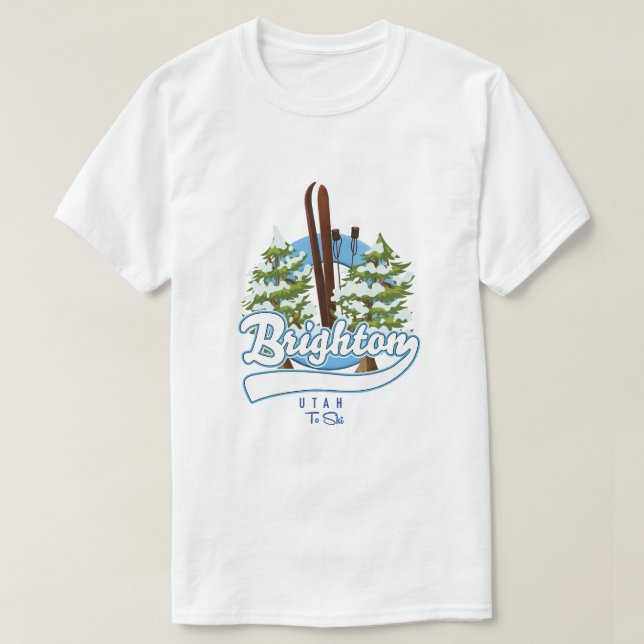 Brighton Utah für das Skilogo T-Shirt (Design vorne)
