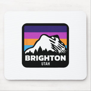 Brighton Utah Skifahren Snowboarden Familie Skipas Mousepad
