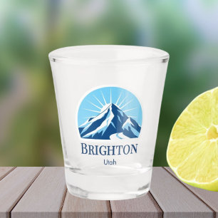 Brighton Utah Skiurlaubs-Souvenir Berg  Schnapsglas