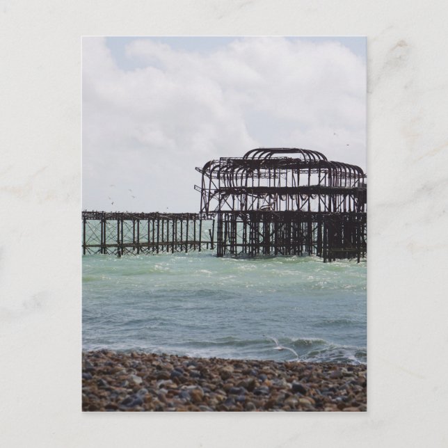 Brighton West Pier Postkarte (Vorderseite)