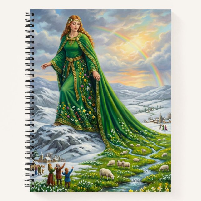 Brigid’s Mantle (Bringing the Spring) Notizbuch (Vorderseite)