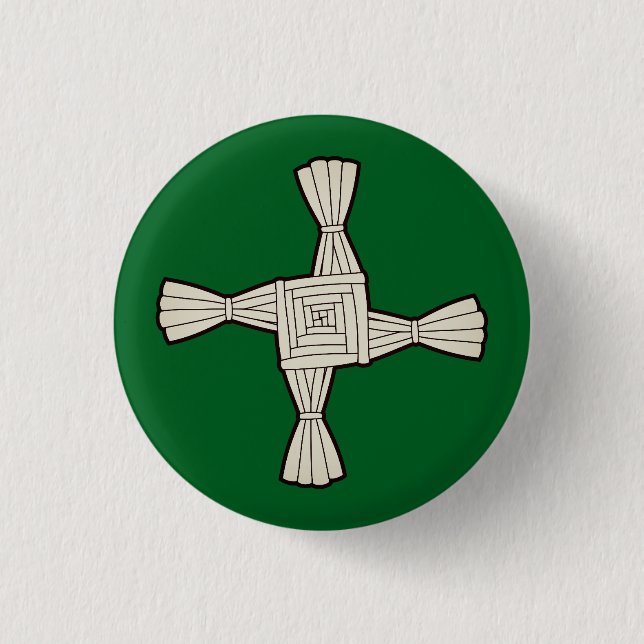 Brigidenskreuz Button (Vorderseite)