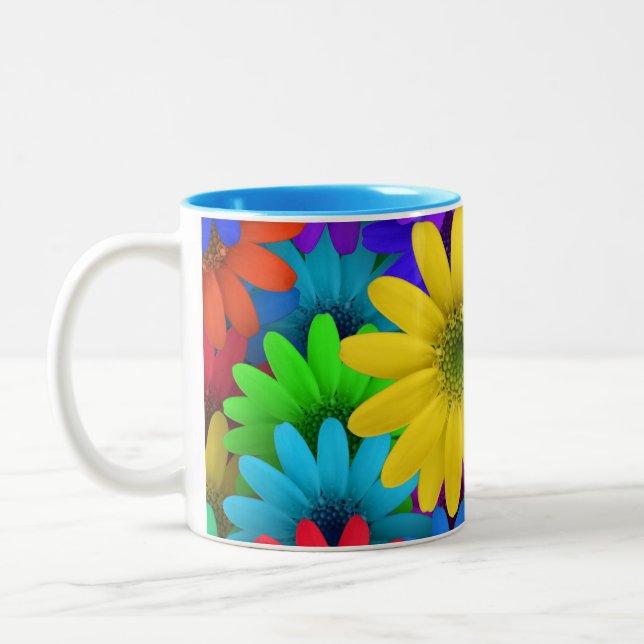 Brihell Colored Daises Zweifarbige Tasse (Links)