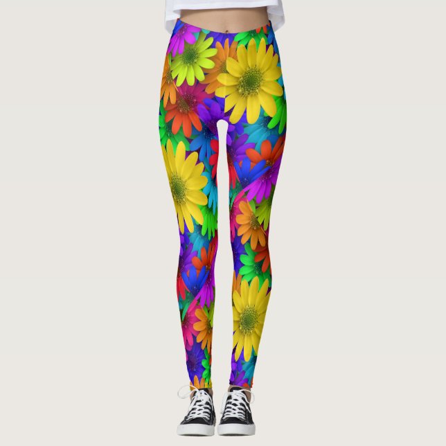 Brihell Colored Daisies Leggings (Vorderseite)