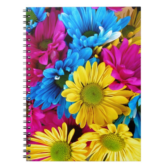 Brihell Colored Daisies Notizblock (Vorderseite)