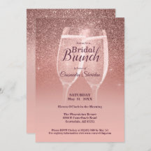 Brillant Brunch nuptial Sparkle Invitation