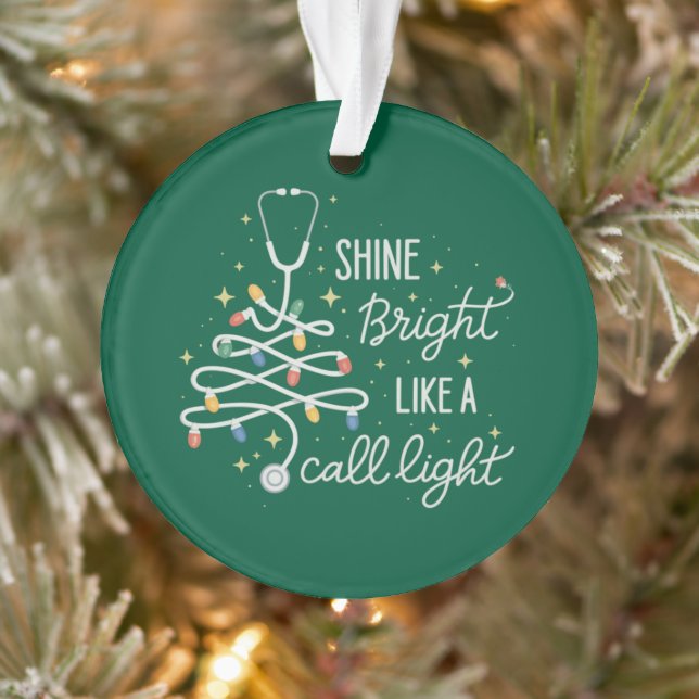 Brillant Comme Un Appel Nuit Infirmière Fun Noël (Arbre)